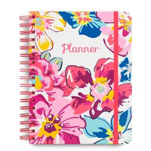lot 2143 image: Vera Bradley 6 in. x 7.75 in. Undated Planner, Pretty Posies