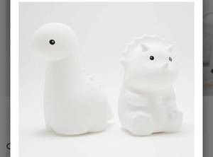lot 2255 image: Globe Electric Set of 2 Giggle Dinosaur Color Changing Lights