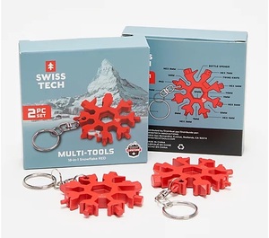 lot 2214 image: 4 pack Swiss Tech 18-in-1 Stainless Steel Multi-Tool