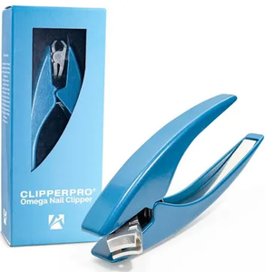 lot 2102 image: set of 2 Clipperpro Omega Select Fingernail Clipper - Ergonomic Large Nail Clippers for Women & Men  Heavy-Duty Nail Cutters  Fingernail Clippers with Swivel Head (Blue Edition)