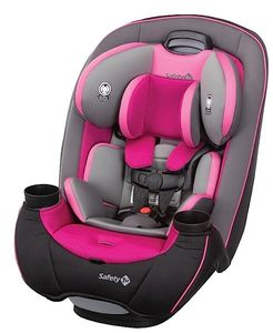 lot 2177 image: Safety 1st Crosstown All-in-One Convertible Car Seat, Rear-Facing 5-40 pounds, Forward-Facing 22-65 pounds, and Belt-Positioning Booster 40-100 pounds, Tickled Pink