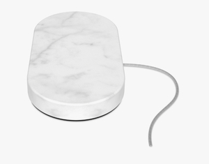 lot 2019 image: Einova - Stone 10W Dual Wireless Charging Pad for Qi-enabled Devices - White Marble