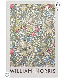 lot 55848 image: dacoda William Morris Abstract Green Plant Room Aesthetic Poster Print Art Wall Painting Canvas Posters Gifts Modern Bedroom Decor 24x36inch(60x90cm) (Retail $35.00)
