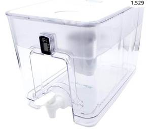 lot 55851 image: Epic Pure Countertop Water Filter Dispenser for Drinking Water. 36 Cup 150 Gallon Filter. BPA Free Removes Fluoride, Chlorine, Lead Water Purifier Large Water Jug Dispenser (Retail $75.00)