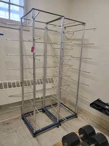 lot 1355 image: Lot of 2 Aluminum Drying Racks