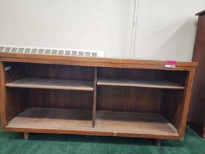 lot 12859 image: Wooden Credenza W Adjustable Shelves