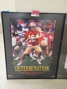 lot 1382 image: Framed Limited Edition 20234949 - The Legacy Of Joe Montana&nbsp