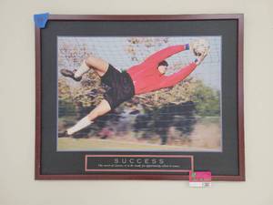 lot 1387 image: Framed Success Motivational Print
