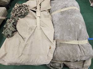 lot 12923 image: Large Camouflage Net W Poles