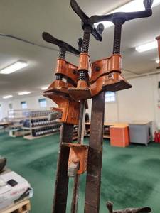 lot 12957 image: Lot of 3 Jorgensen 7ft Bar Clamps
