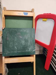 lot 12966 image: Kaplan Childrens Easel and More