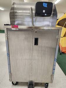 lot 1500 image: Stainless Steel Mobile Hand Wash Station