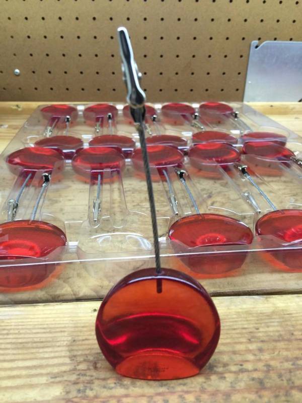 lot 187 image: Very nice lot of 100 seat markers have clip o...