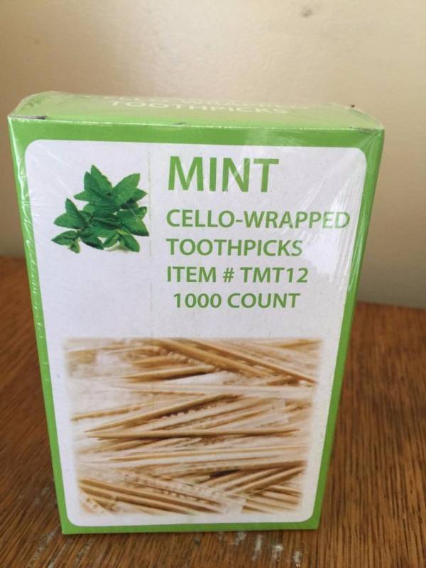 lot 191 image: Case of 12 wrapped mint toothpick Boxs...
