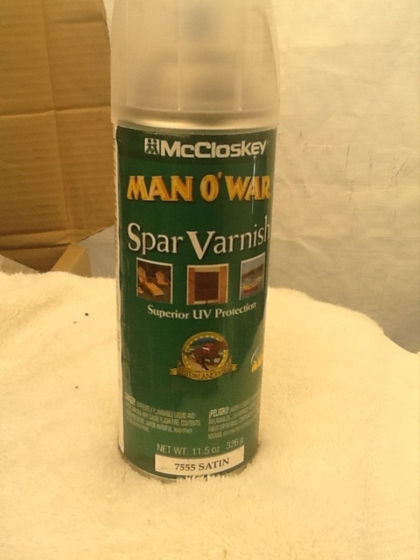 lot 7759 image: Six cans of clear spray varnish
