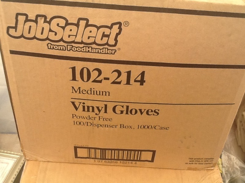 lot 7760 image: Case of medium vinyl gloves