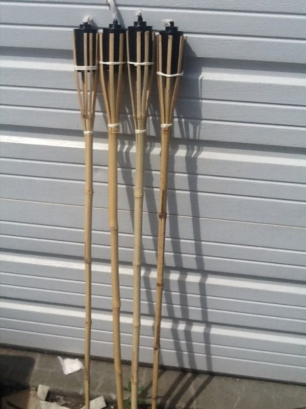 lot 7810 image: (4) new tiki torches
