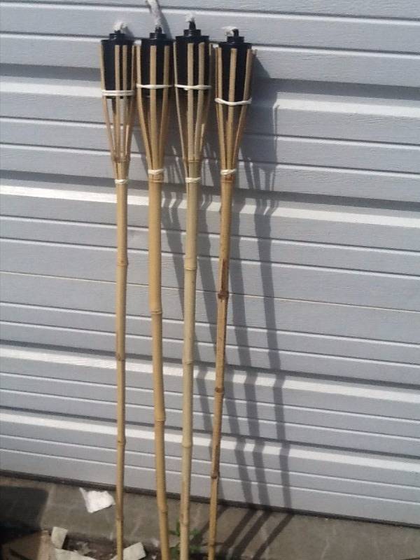 lot 7812 image: (4) new tiki torches