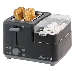 lot 38714 image: West Bend 2-Slice Breakfast Station Egg & Muffin Toaster 78500