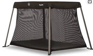 lot 38745 image: Dream On Me Travel Light Playard In Black, Lightweight, Portable And Easy To Carry Baby Playard, Indoor And Outdoor - With A Soft And Comfortable Mattress Pad