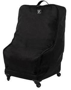 lot 38754 image: J.L. Childress Spinner Wheelie Deluxe Car Seat Travel Bag - Car Seat Carrier with 360 Degree Wheels - Smooth Rolling, Water Resistant - Universal Car Seat Gate Check Bag for Airport, Black