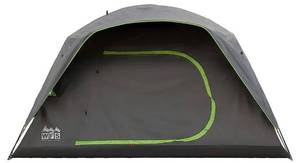 lot 38756 image: WFS Blackout 8-Person Dome Camping Tent, Grey, 12x9
