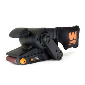 lot 2841 image: WEN Products 7-Amp 3 x 21-Inch Heavy-Duty Belt Sander with Dust Bag 6321