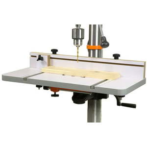 lot 2845 image: WEN 24-by-12-Inch Drill Press Table with an Adjustable Fence and Stop Block DPA2412T Workbenches