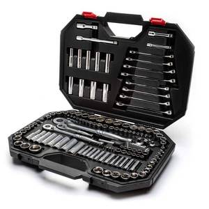 lot 5910 image: husky 14 in. 38 in. and 12 in. drive mechanics tool set (149-piece)