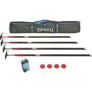 lot 1118 image: Zipwall Dust Barrier Kit Zip Pole Res ZP4