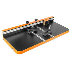 lot 1122 image: 24-by-12-Inch Drill Press Table with an Adjustable Fence and Stop Block