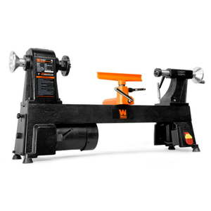lot 1124 image: WEN 4.5-Amp 12-Inch by 18-Inch 5-Speed Benchtop Wood Lathe