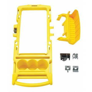 lot 1130 image: RUBBERMAID COMMERCIAL PRODUCTS 2032955 Rim Caddy Yellow 32-12 L 4-1316 H