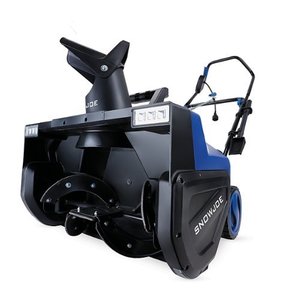 lot 3740 image: Snow Joe - SJ627E Electric Snow Thrower  22-Inch  15-Amp  w Dual LED Lights - Blue