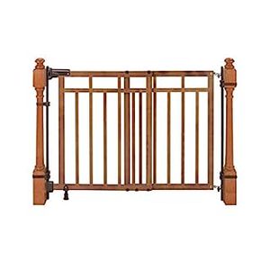 lot 3741 image: Summer Banister and Stair, Top of Stairs Baby Gate with Dual Installation Kit, Cherry Finish, Baby and Pet Gate for Doorways and Stairways (B00501KWO8)