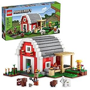 lot 1064 image: LEGO Minecraft The Red Barn 21187 Building Toy Set for Kids, Girls, and Boys Ages 9 (799 Pieces) (B09XSWS9JM)
