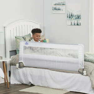 lot 1079 image: Regalo Swing Down 54-inch Extra Long Bed Rail Guard
