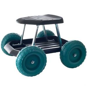 lot 1080 image: Garden Cart Rolling Scooter with Seat and Tool Tray for Weeding Gardening and Outdoor Lawn Care- For Adults and Kids by Pure Garden
