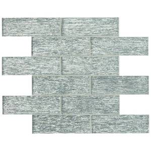 lot 1090 image: MSI Chilcott Bright 11.75 in. x 14.75 in. Textured Glass Subway Wall Tile (9.7 sq. ft.Case)