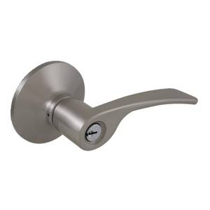 lot 2794 image: Defiant Kensington Satin Nickel Keyed Entry Door Handle