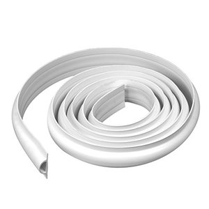 lot 3676 image: EasyFlex Plastic D-Profile Dock Edging Rub Rail for Boat Docks, 16-Feet, White (5011W-16C)