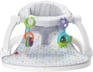 lot 3677 image: Fisher-Price - Sit-Me-Up Baby Seat - Honeydew Drop