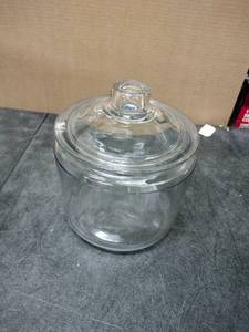 lot 3682 image: Glass Jar With Lid