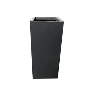 lot 5894 image: 28 x 14 Rectangular Kante Lightweight Modern Tall Outdoor Planter Charcoal - Rosemead Home & Garden, Inc