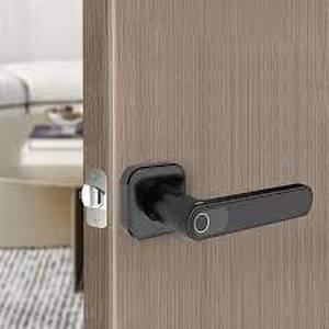 lot 1056 image: Defiant Electronic Interior Door Lever Matte Black Finish