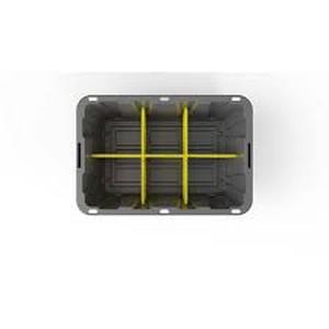 lot 2855 image: Orgabize It 27 Gallon Tough Tote Dividers, 4 Pack