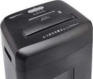 lot 1140 image: Amazonbasics 15 Sheet Cross Cut Paper And CD Office Shredder With Pull Out Basket
