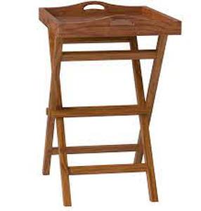 lot 2826 image: Bare Decor Wooden TV Tray