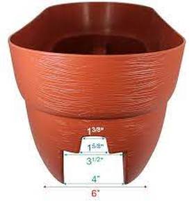 lot 5912 image: Emsco Bloomers Railing Planter With Drain Holes 24
