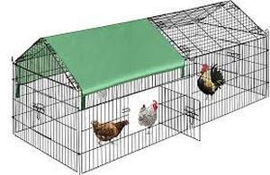 lot 1067 image: Destar Enclosed Chicken Coop With Sunroof Cover